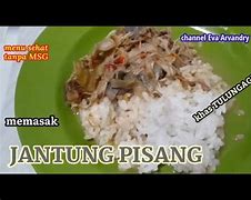 Memasak Jantung Pisang Santan